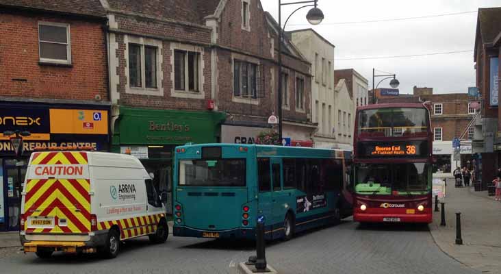 Arriva the Shires MAN 12.220 MCV Evolution 3747 & Carousel Dennis Trident Alexander AX400 102